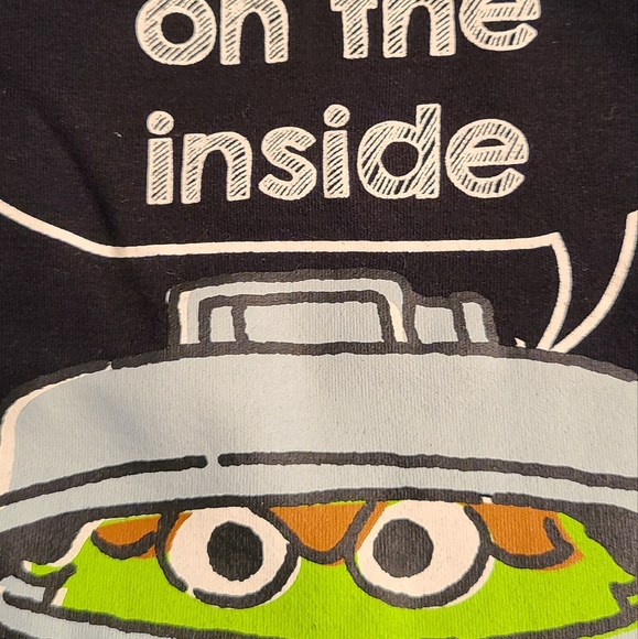 Sesame Street Oscar the Grouch Long sleeved onesie/bodysuit - Picture 4 of 4